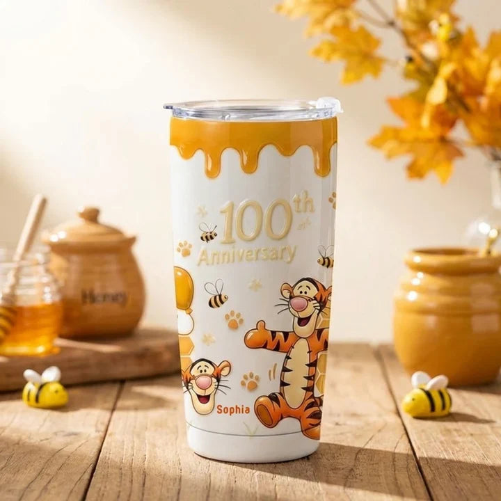 Honey Bear 100th Anniversary - Personalized Tumbler With Handle | MNPT01001