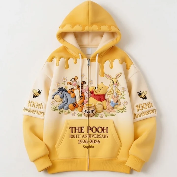 Honey Bear Celebrating A Century Of Friendship - Personalized Mouse All Over Shirt - MNPS0108