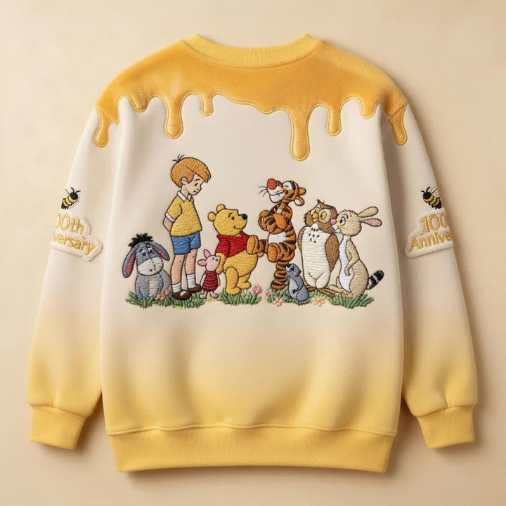Honey Bear Celebrate 100 Years Of Magic Friendship - Personalized Mouse All Over Shirt - MNPS0112