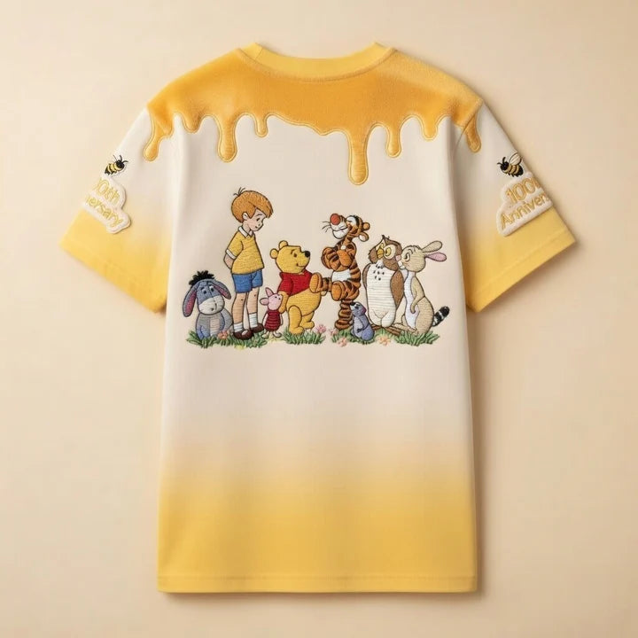 Honey Bear Celebrate 100 Years Of Magic Friendship - Personalized Mouse All Over Shirt - MNPS0112
