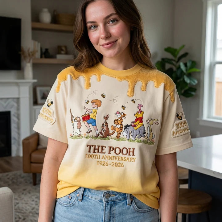 Honey Bear Celebrate Our 100th Anniversary With Friends - Personalized Mouse All Over Shirt - MNPS0111