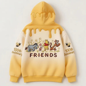 Honey Bear 100 Years Of Friendship Together - Personalized Mouse All Over Shirt - MNPS0107