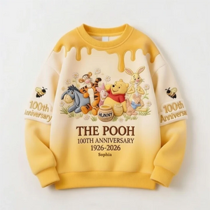 Honey Bear Celebrating A Century Of Friendship - Personalized Mouse All Over Shirt - MNPS0108