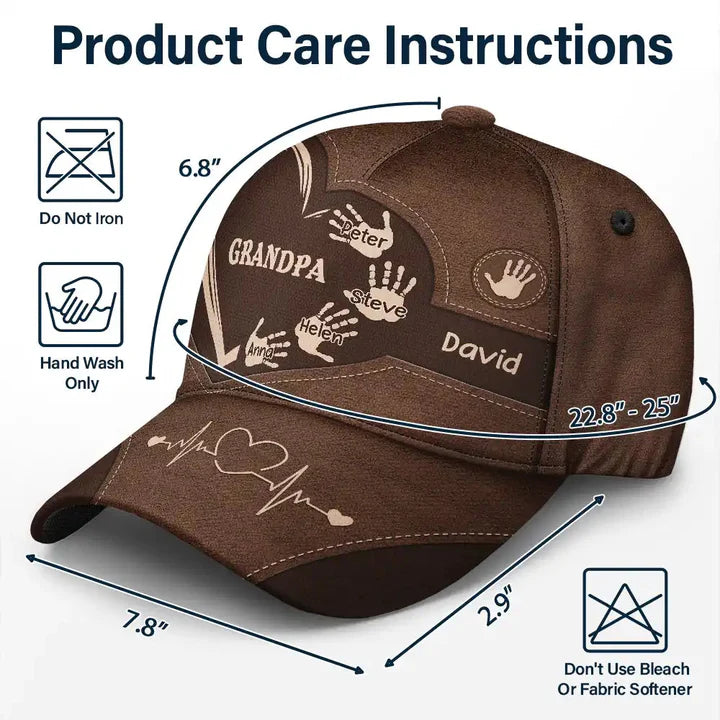 Honey Bear Celebrate 100 Years Of Friendship - Personalized Classic Cap - NSK10078 size guide
