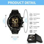 Star Wars 50th Anniversary Black Stainless Steel Watch – MNPST1006