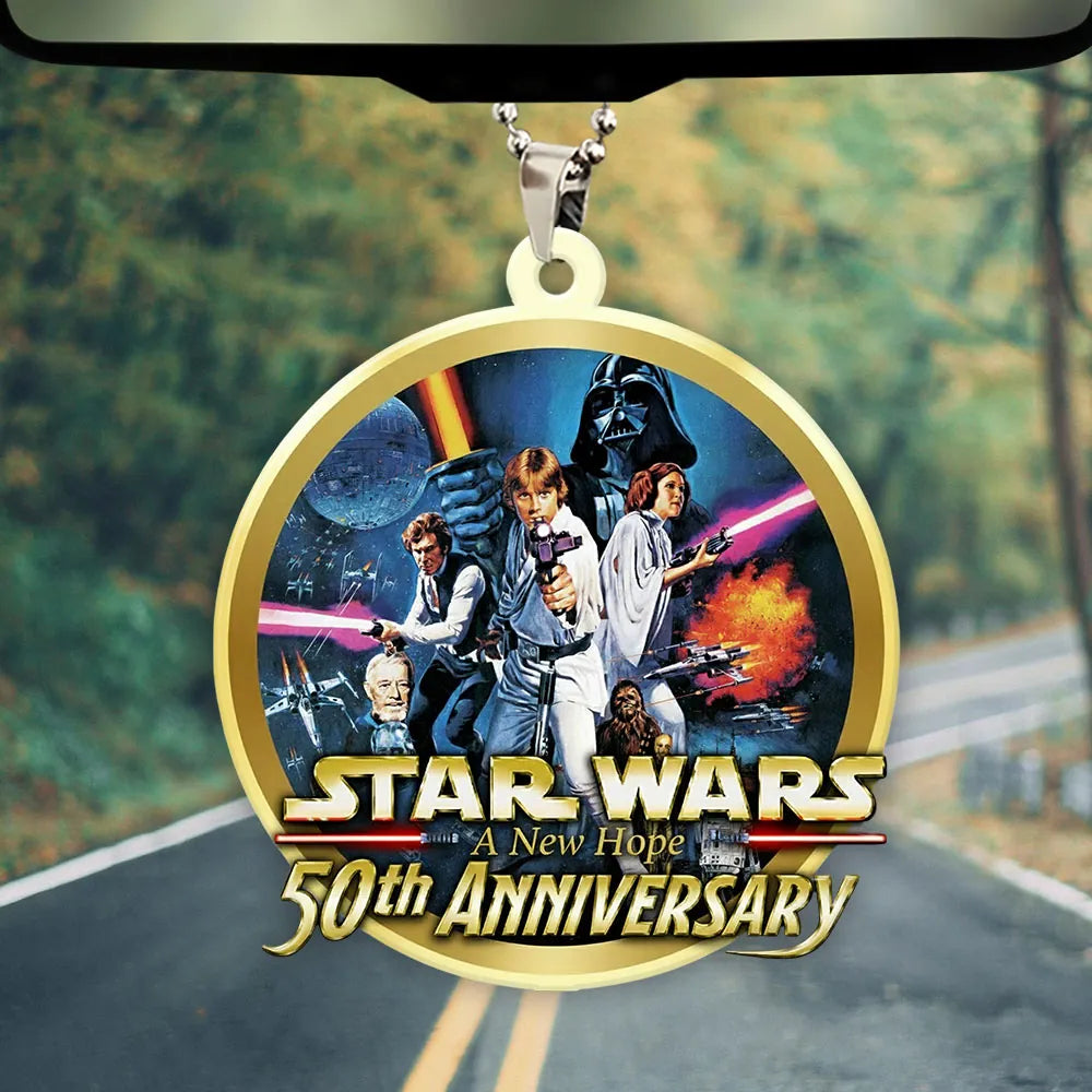 Star Wars 50th Anniversary 2027 Custom shape 2-sided Acrylic Car Ornament – MNPST0943