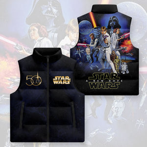 Star Wars 50th Anniversary 2027 3D Sleeveless Down Jacket – MNPST0851