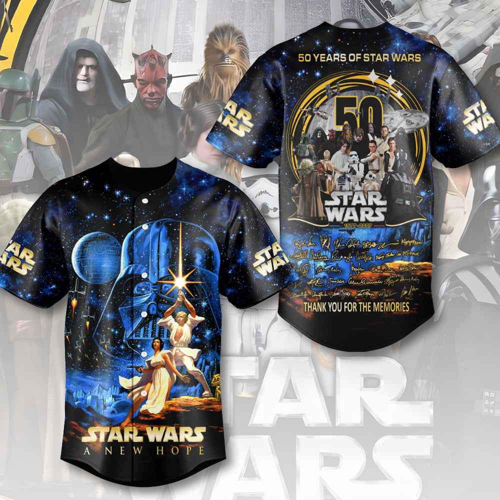 Star Wars 50th Anniversary 2027 Baseball Jersey – MNPST0049