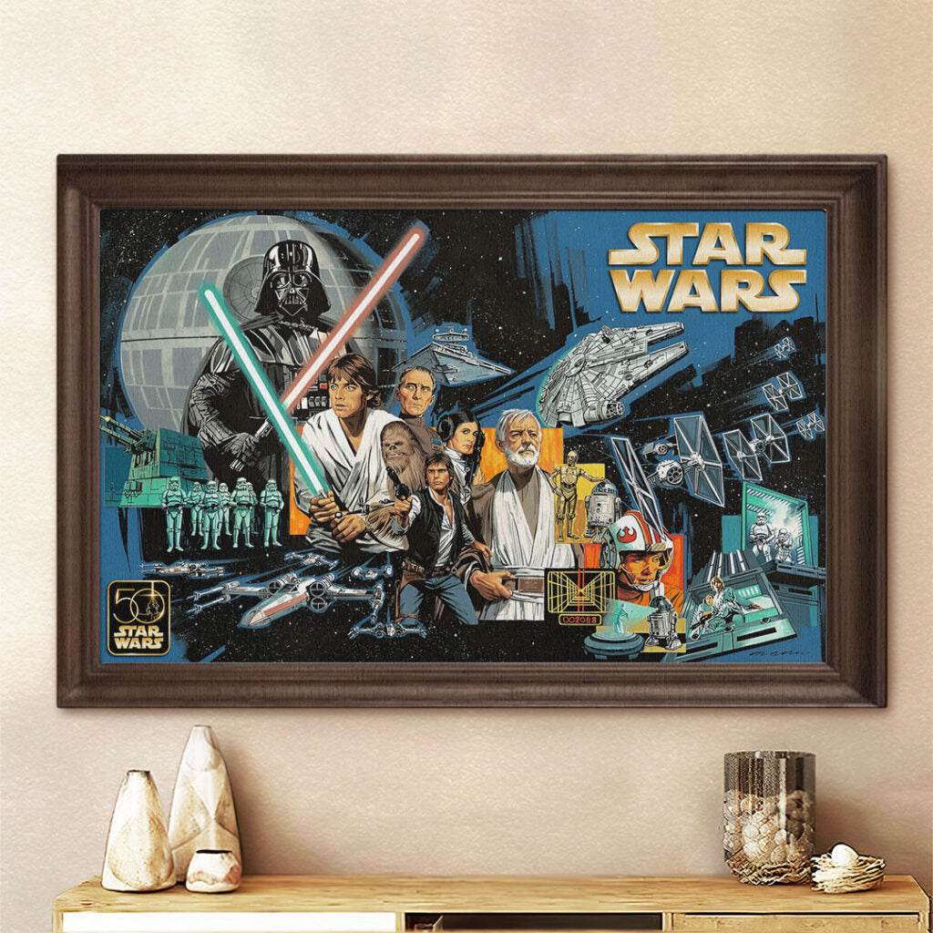 Star Wars 50th Anniversary 2027 Rectangle Canvas With Inner Frame – MNPST0015
