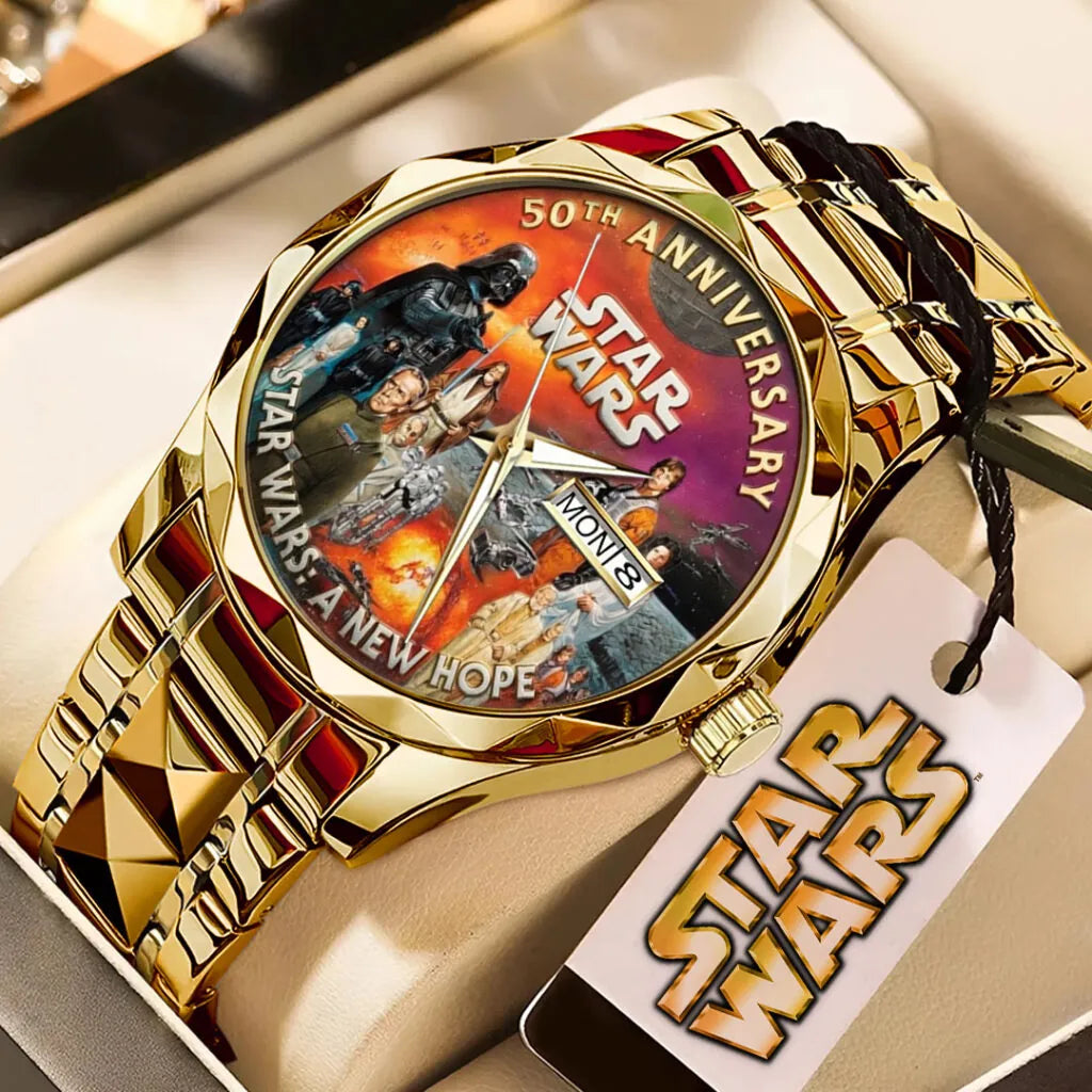 Star Wars 50th Anniversary Alloy Luxury Quartz Watch – MNPST0047