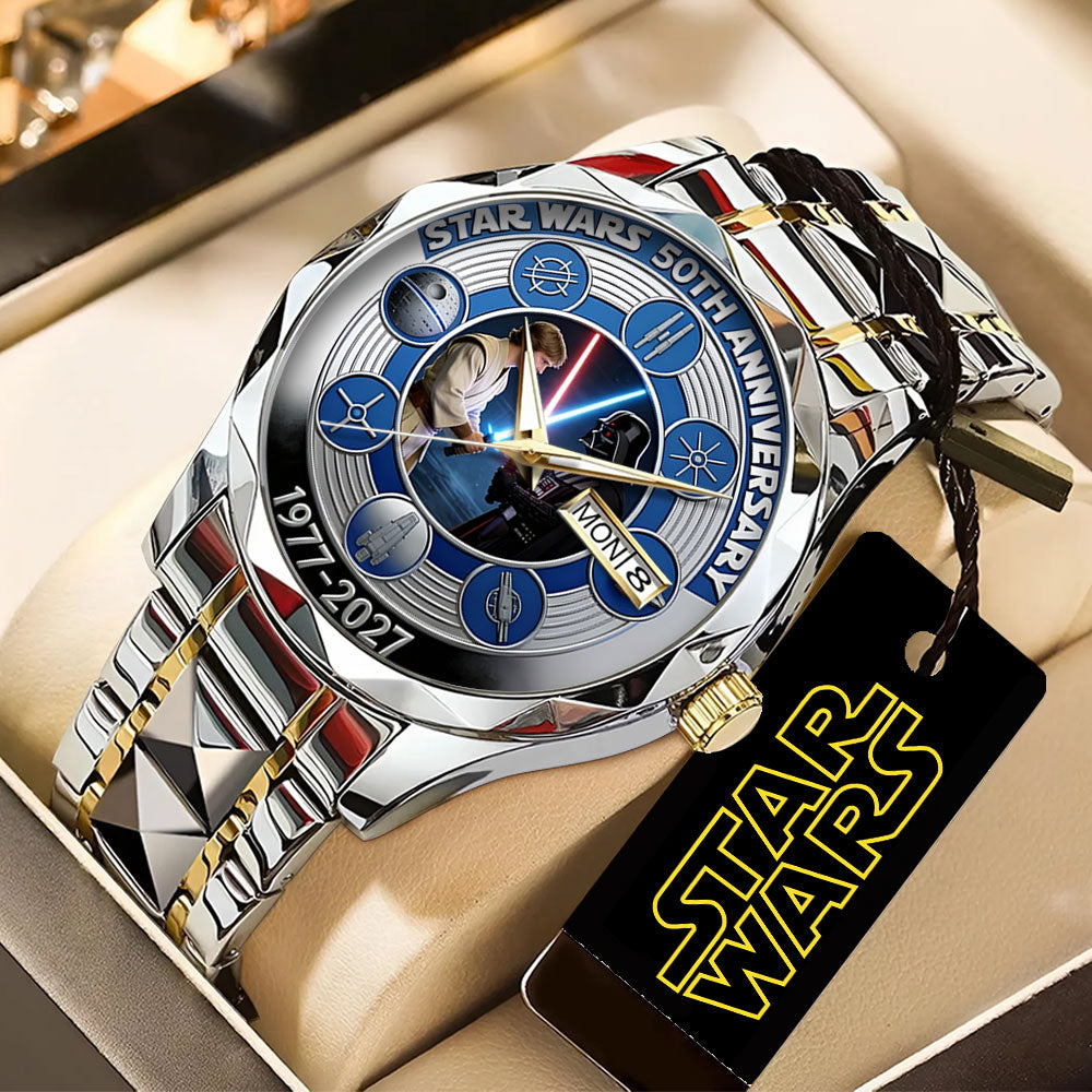 Star Wars 50th Anniversary Alloy Luxury Quartz Watch – MNPST0233
