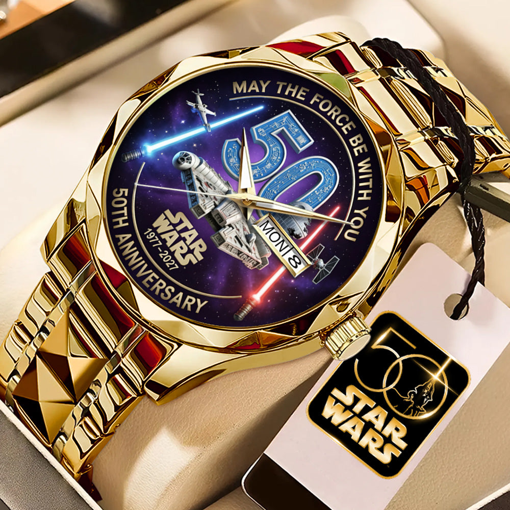 Star Wars 50th Anniversary Alloy Luxury Quartz Watch – MNPST0193