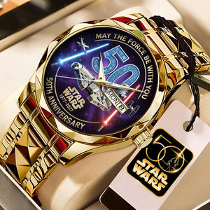 Star Wars 50th Anniversary Alloy Luxury Quartz Watch – MNPST0193