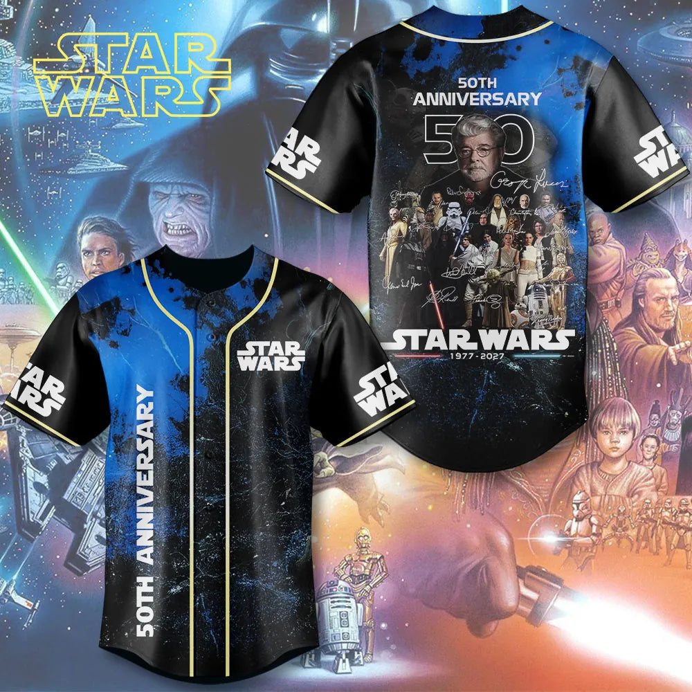 Star Wars 50th Anniversary Baseball Jersey – MNPST0175