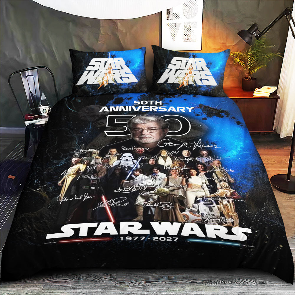 Star Wars 50th Anniversary 3-Piece Duvet Bedding Set – MNPST0125
