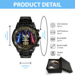 Star Wars 50th Anniversary Black Stainless Steel Watch – MNPST0259