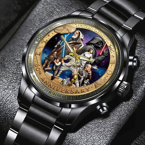 Star Wars 50th Anniversary Black Stainless Steel Watch – MNPST0116