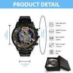 Star Wars 50th Anniversary Black Stainless Steel Watch – MNPST0161