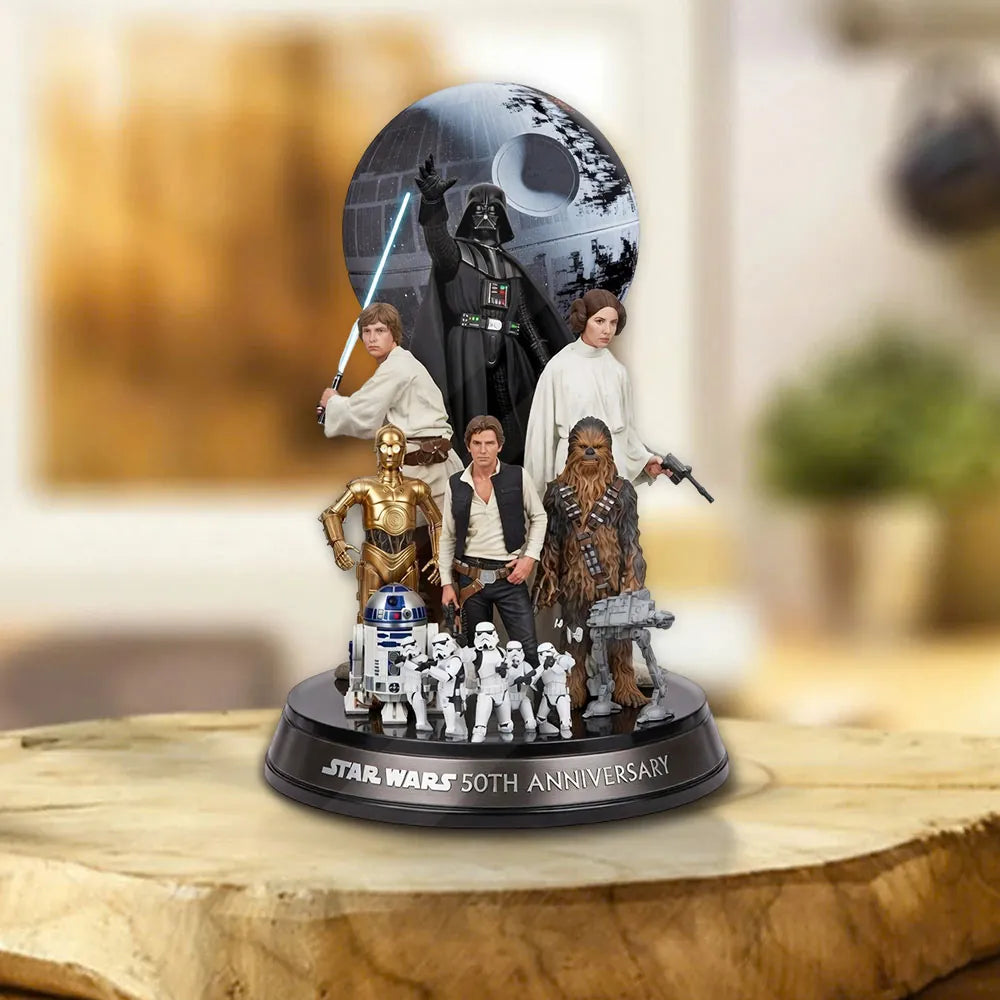 Star Wars 50th Anniversary Custom Shape Acrylic Plaque – MNPST0295