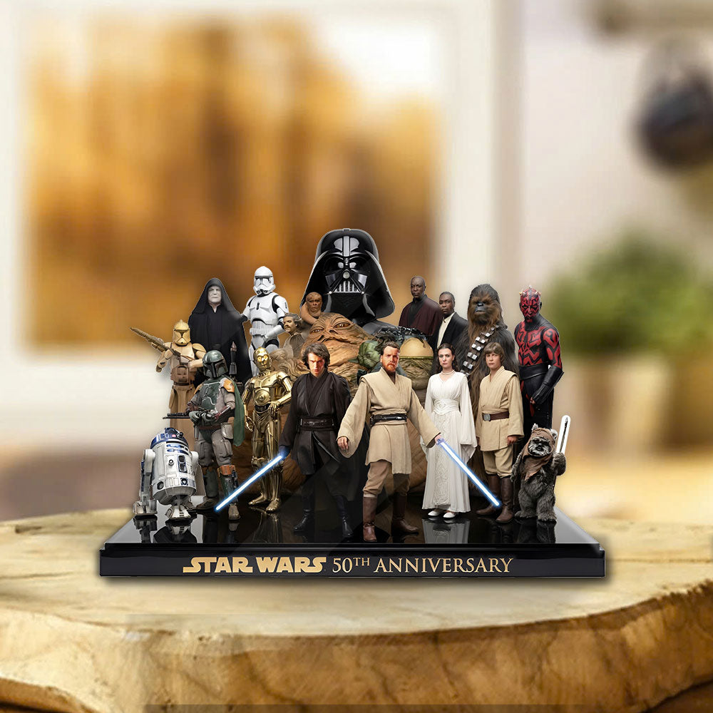 Star Wars 50th Anniversary Custom Shape Acrylic Plaque – MNPST0127