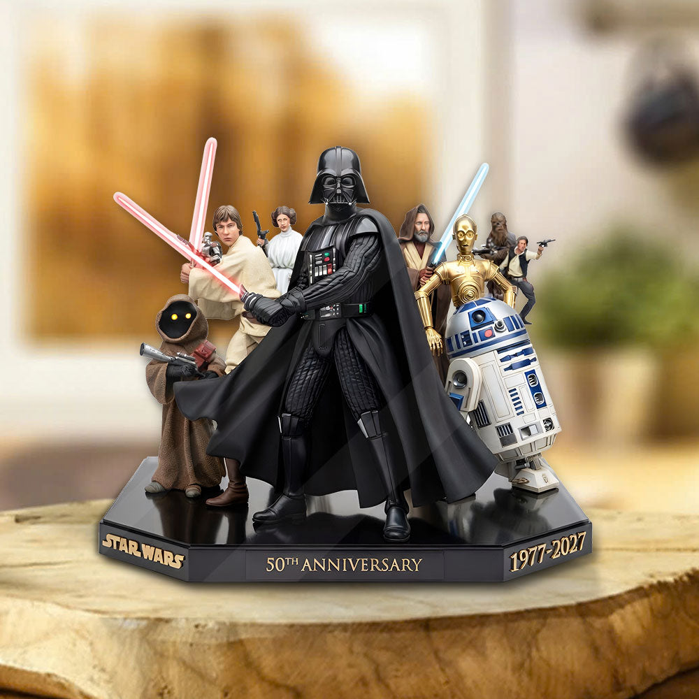 Star Wars 50th Anniversary Custom Shape Acrylic Plaque – MNPST0128