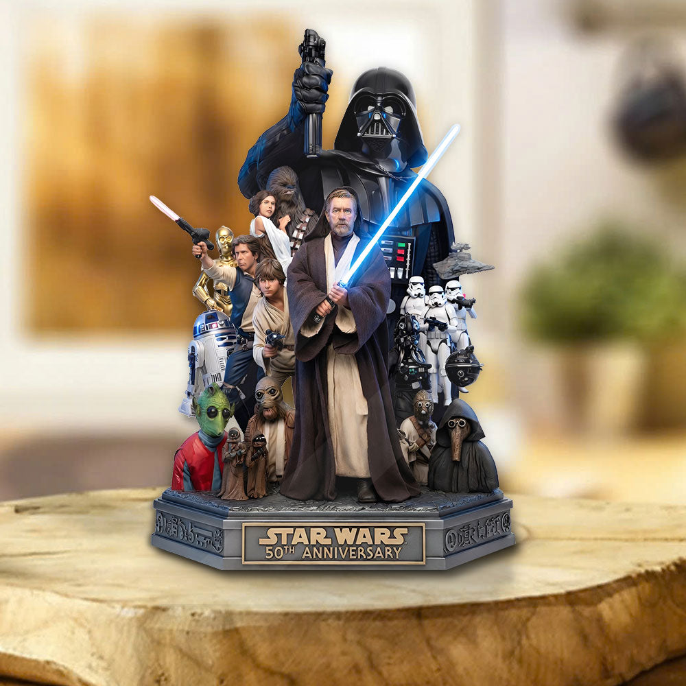 Star Wars 50th Anniversary Custom Shape Acrylic Plaque – MNPST0103