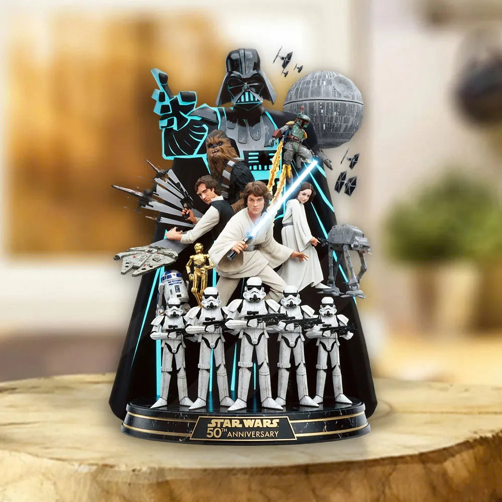 Star Wars 50th Anniversary Custom Shape Acrylic Plaque – MNPST0035