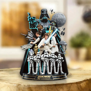 Star Wars 50th Anniversary Custom Shape Acrylic Plaque – MNPST0035