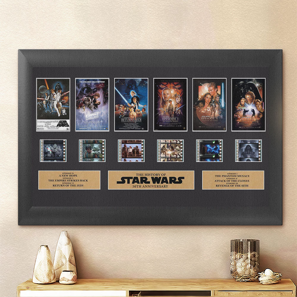 Star Wars 50th Anniversary Rectangle Canvas With Inner Frame – MNPST0249