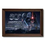 Star Wars 50th Anniversary Rectangle Canvas With Inner Frame – MNPST0094