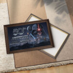 Star Wars 50th Anniversary Rectangle Canvas With Inner Frame – MNPST0094