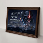 Star Wars 50th Anniversary Rectangle Canvas With Inner Frame – MNPST0094