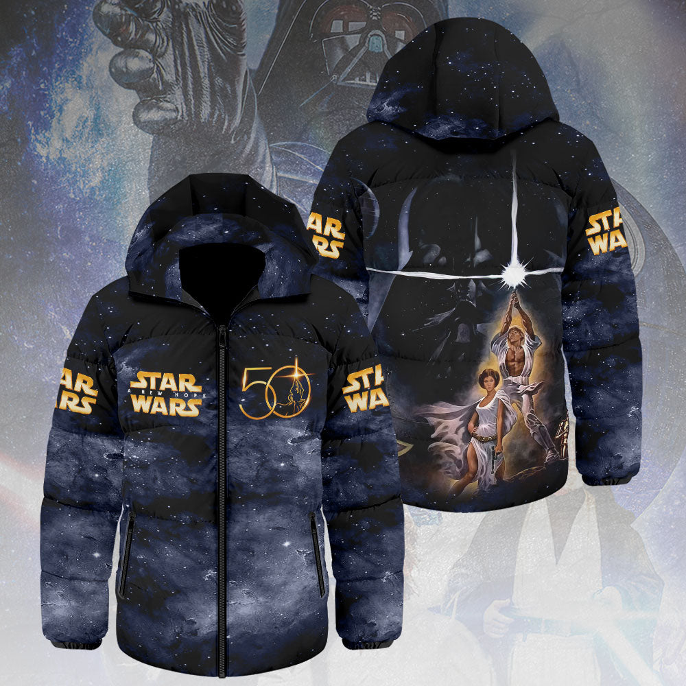 Star Wars 50th Anniversary Thickened Down Hooded Jacket – MNPST0926