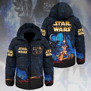 Star Wars 50th Anniversary Thickened Down Hooded Jacket – MNPST0858