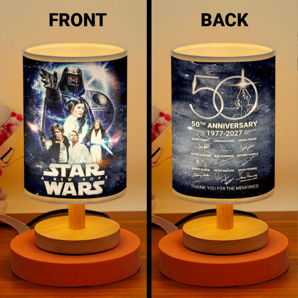 Star Wars 50th Anniversary Wooden Base Fabric Lamp – MNPST0918