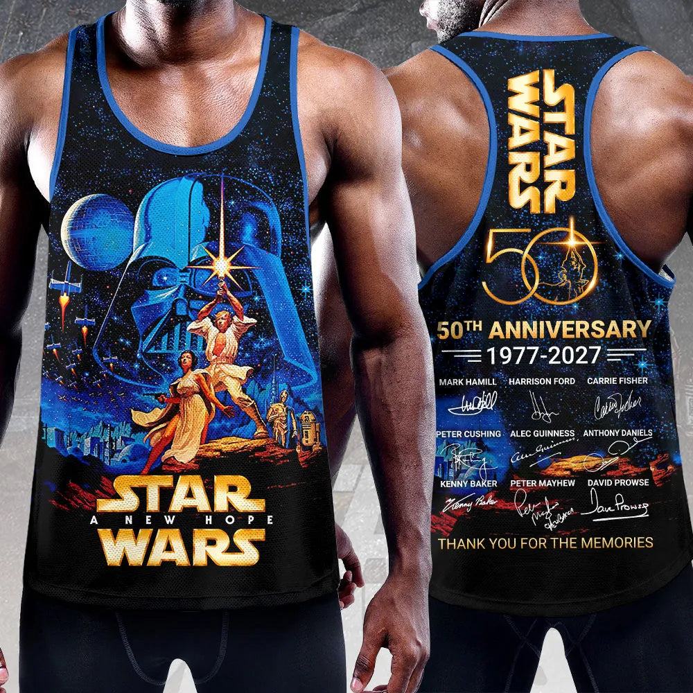 Star Wars 50th Anniversary Y-Back Muscle Tank Top – MNPST0280