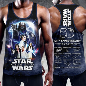 Star Wars 50th Anniversary Y-Back Muscle Tank Top – MNPST0279