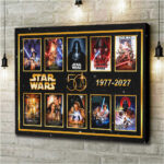 Star Wars 50th Anniversary Rectangle Canvas With Inner Frame – MNPST0256