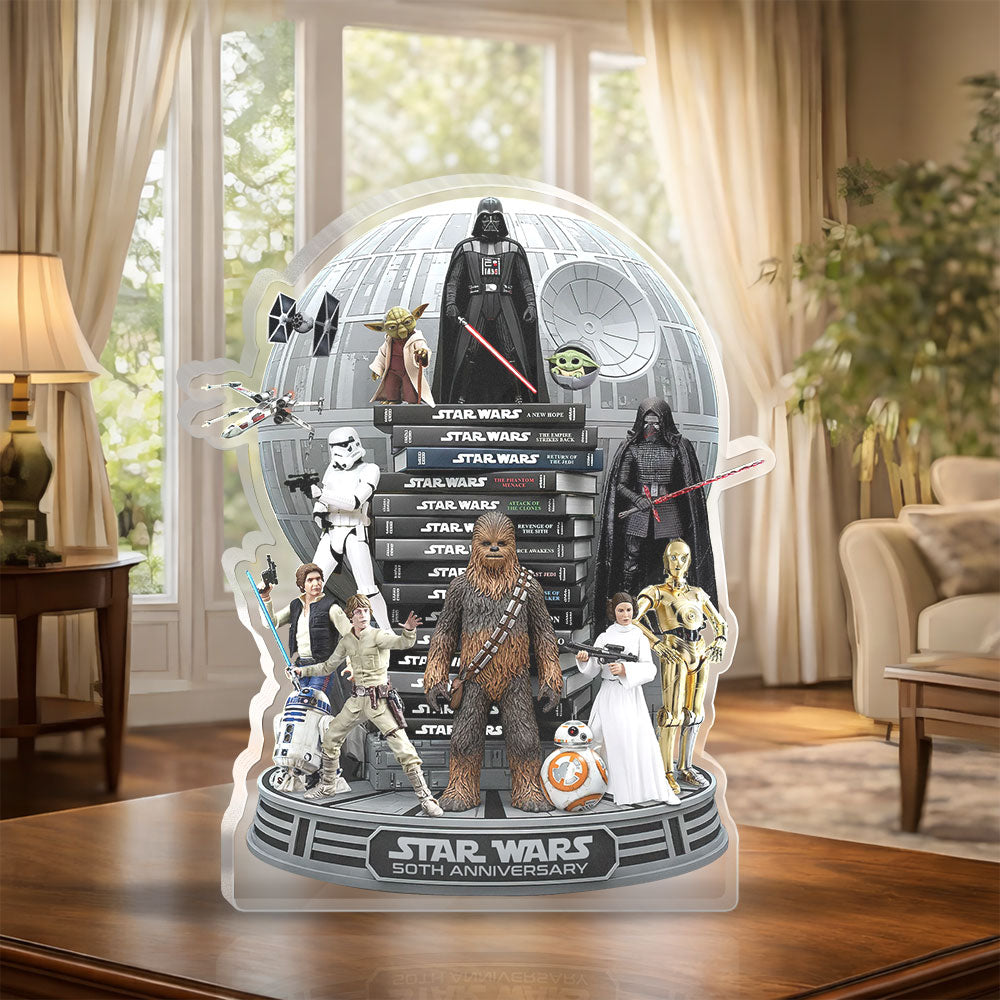Star Wars 50th Anniversary Custom Shape Acrylic Plaque – MNPST0254
