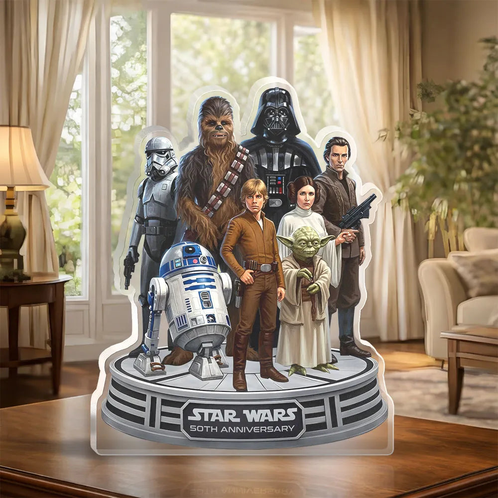 Star Wars 50th Anniversary Custom Shape Acrylic Plaque – MNPST0253