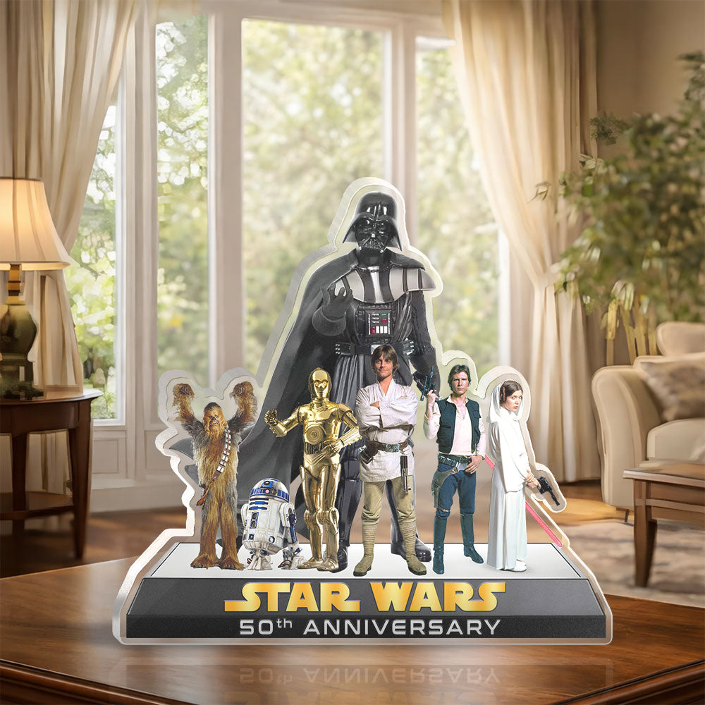 Star Wars 50th Anniversary Custom Shape Acrylic Plaque – MNPST0192
