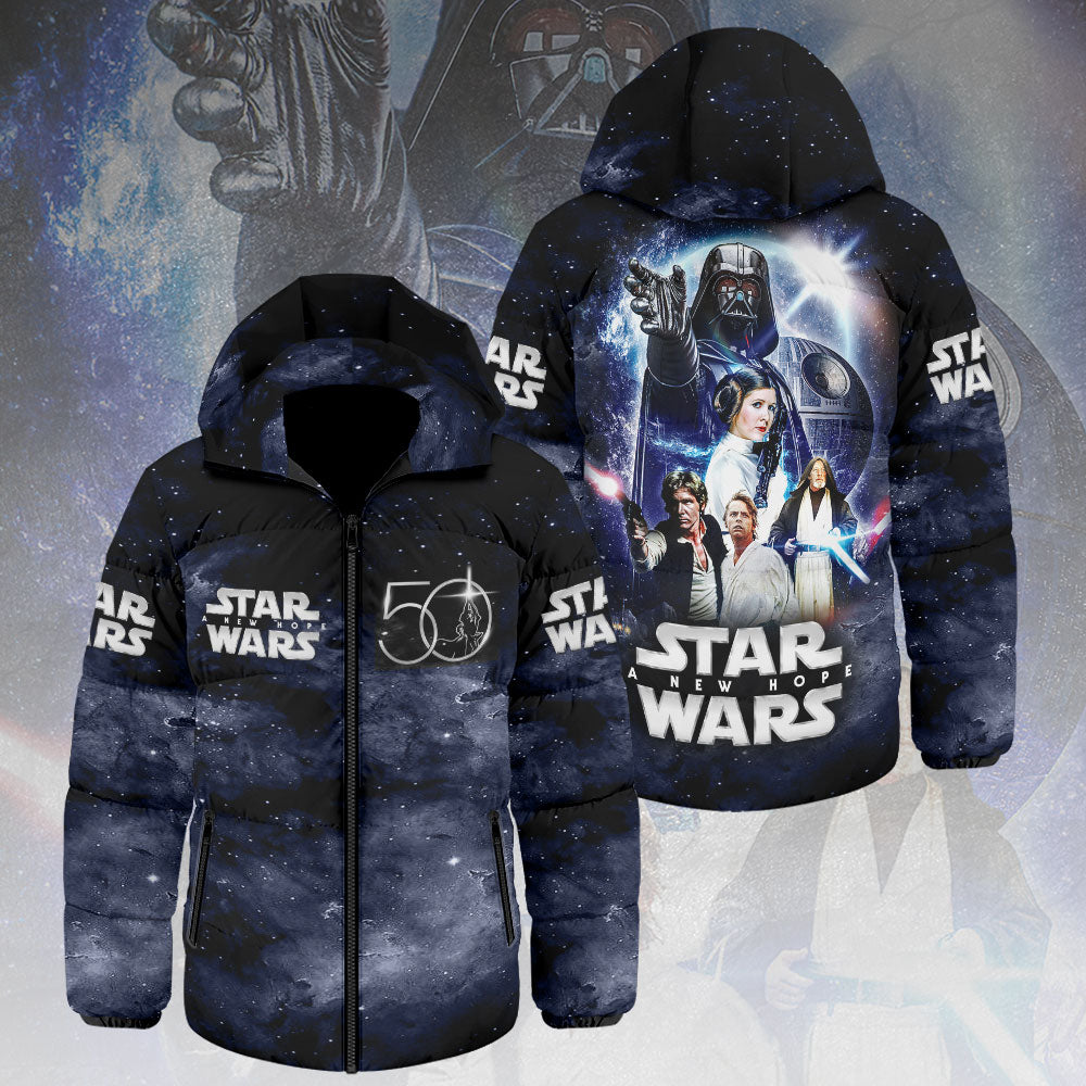 Star Wars 50th Anniversary Thickened Down Hooded Jacket – MNPST0950