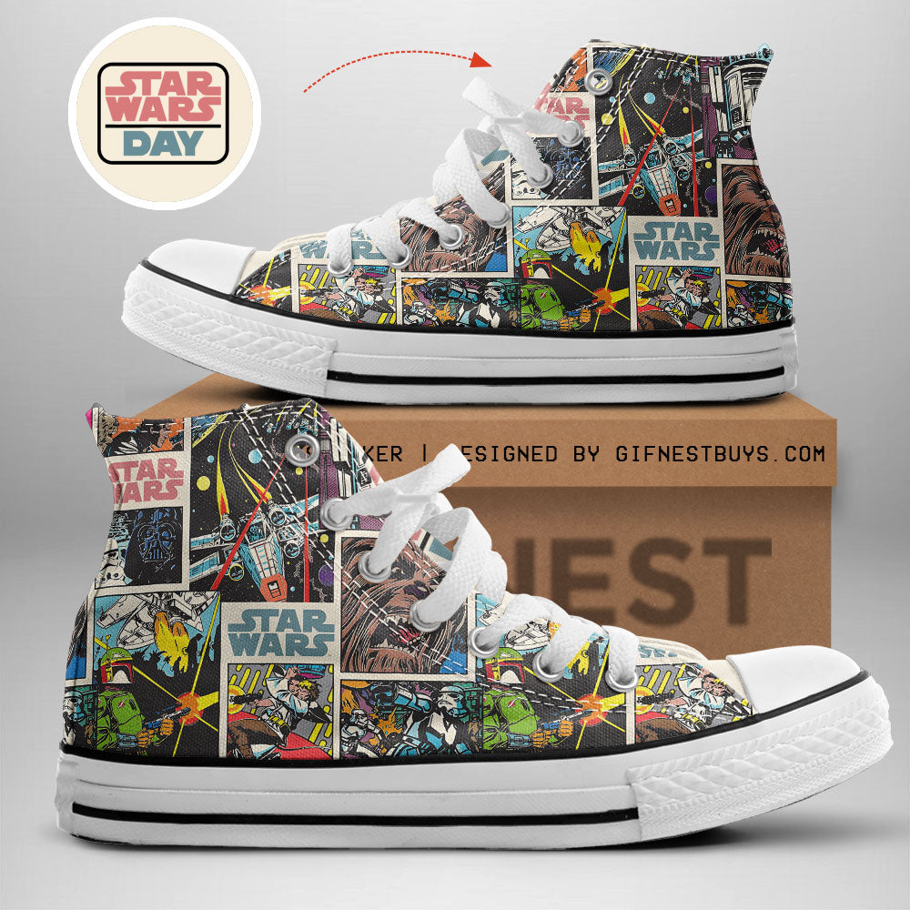 Star Wars High Top Canvas Shoes – TANTN 5966 MNPST1162