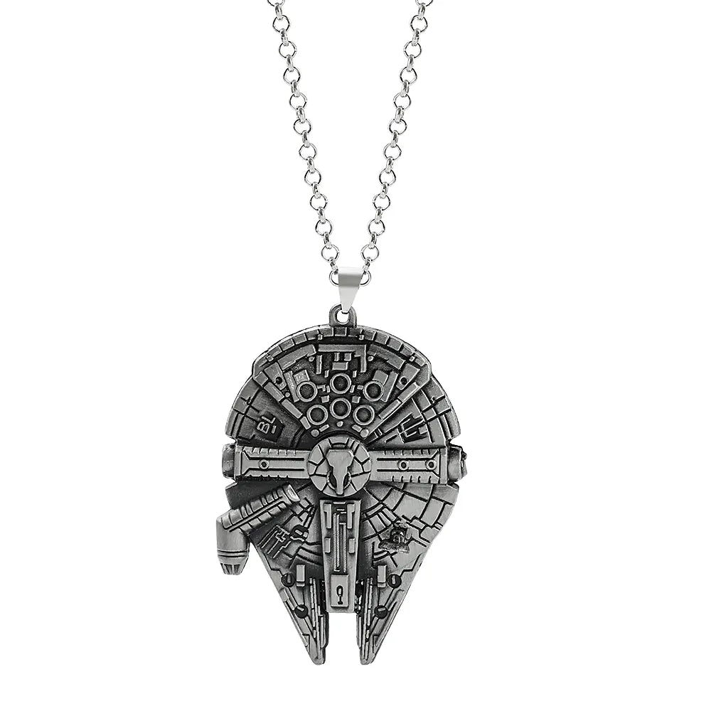 Star Wars Millennium Falcon Spaceship Pendant Necklace – MNPST0564