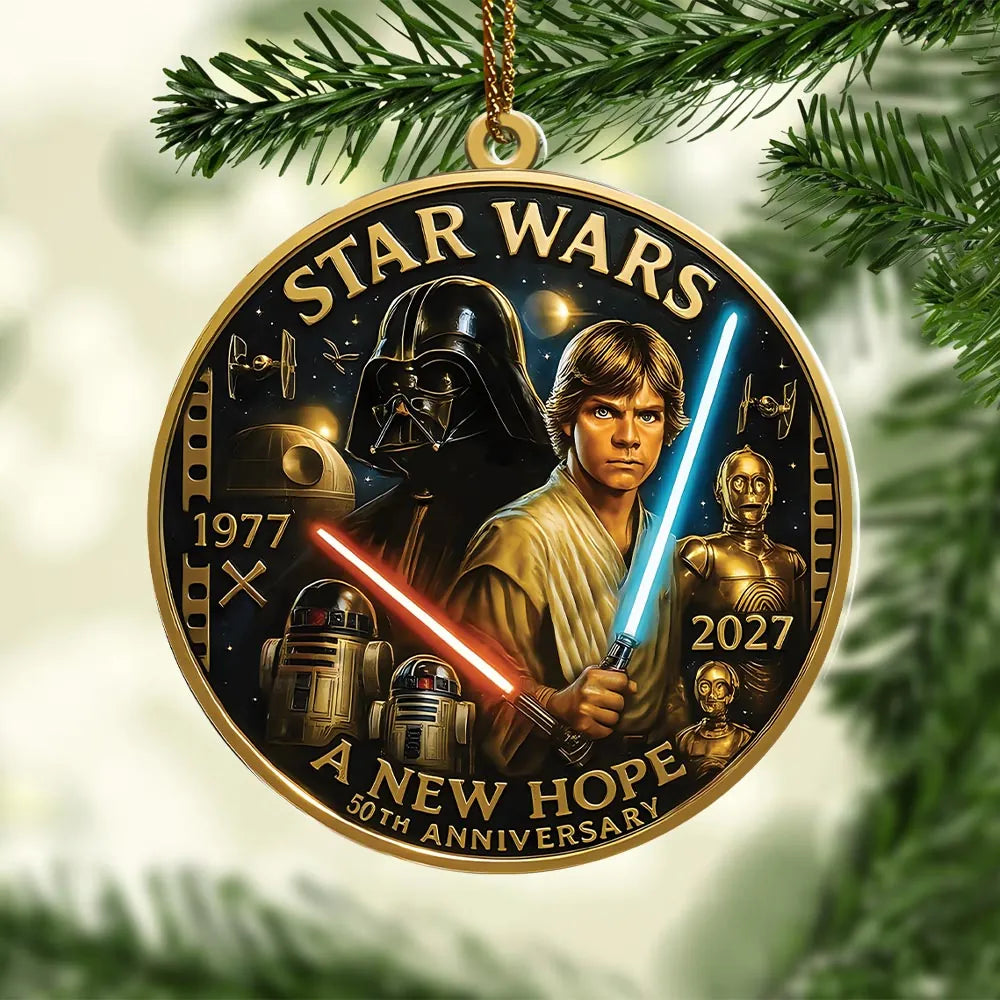 Star Wars 50th Anniversary Custom Shape 2-sided Acrylic Ornament – MNPST0901
