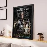 Star Wars 50th Anniversary Rectangle Canvas With Inner Frame – MNPST0173