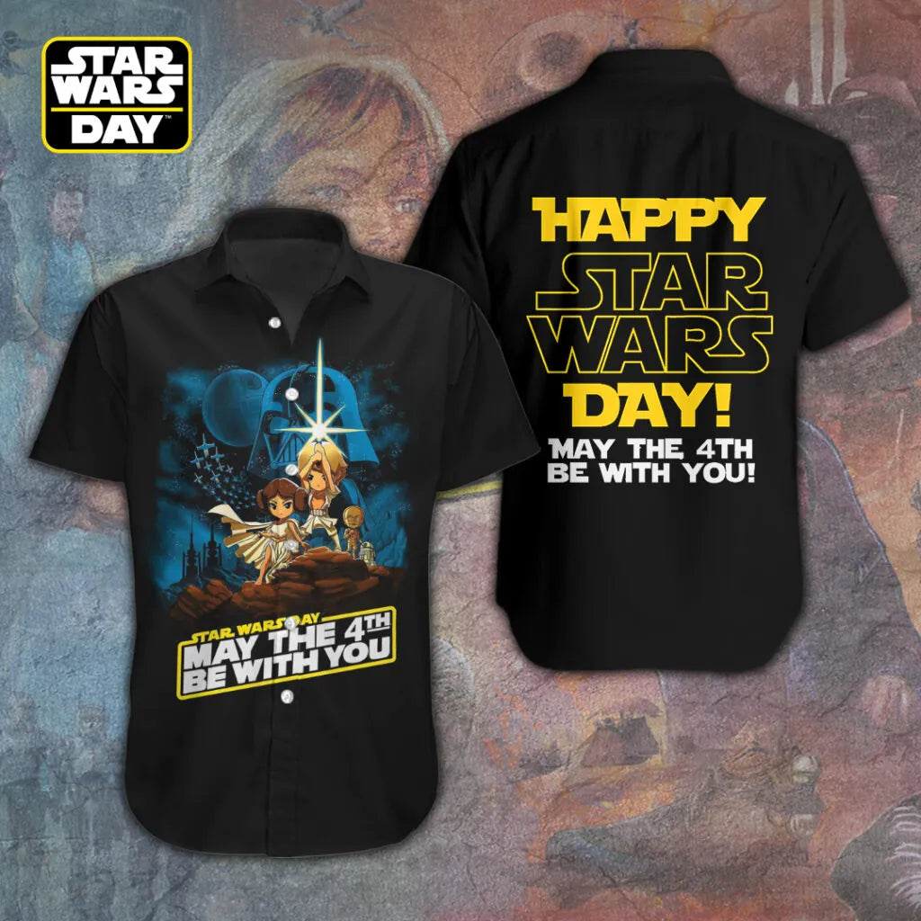 Star Wars Short Sleeve Button-Down Shirt – TANTN 5782 MNPST1180