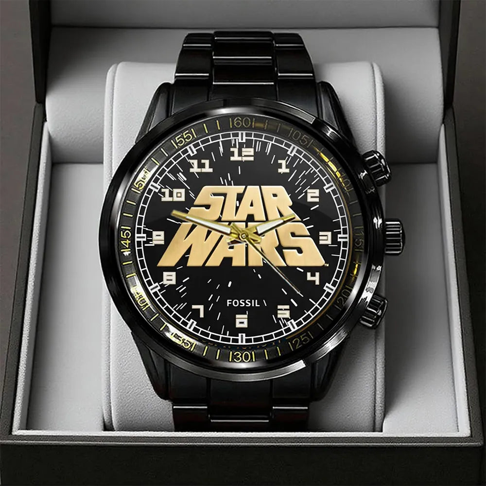 Star Wars Black Stainless Steel Watch – MNPST0075