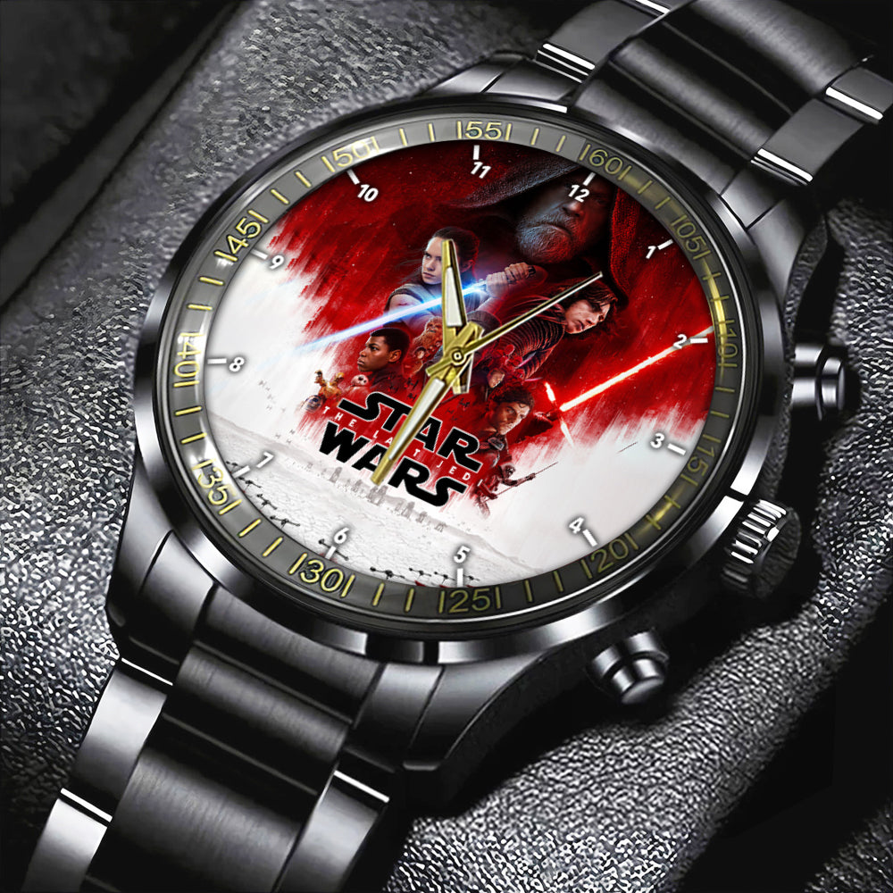 Star Wars Black Stainless Steel Watch – HOATT 4722 MNPST1230