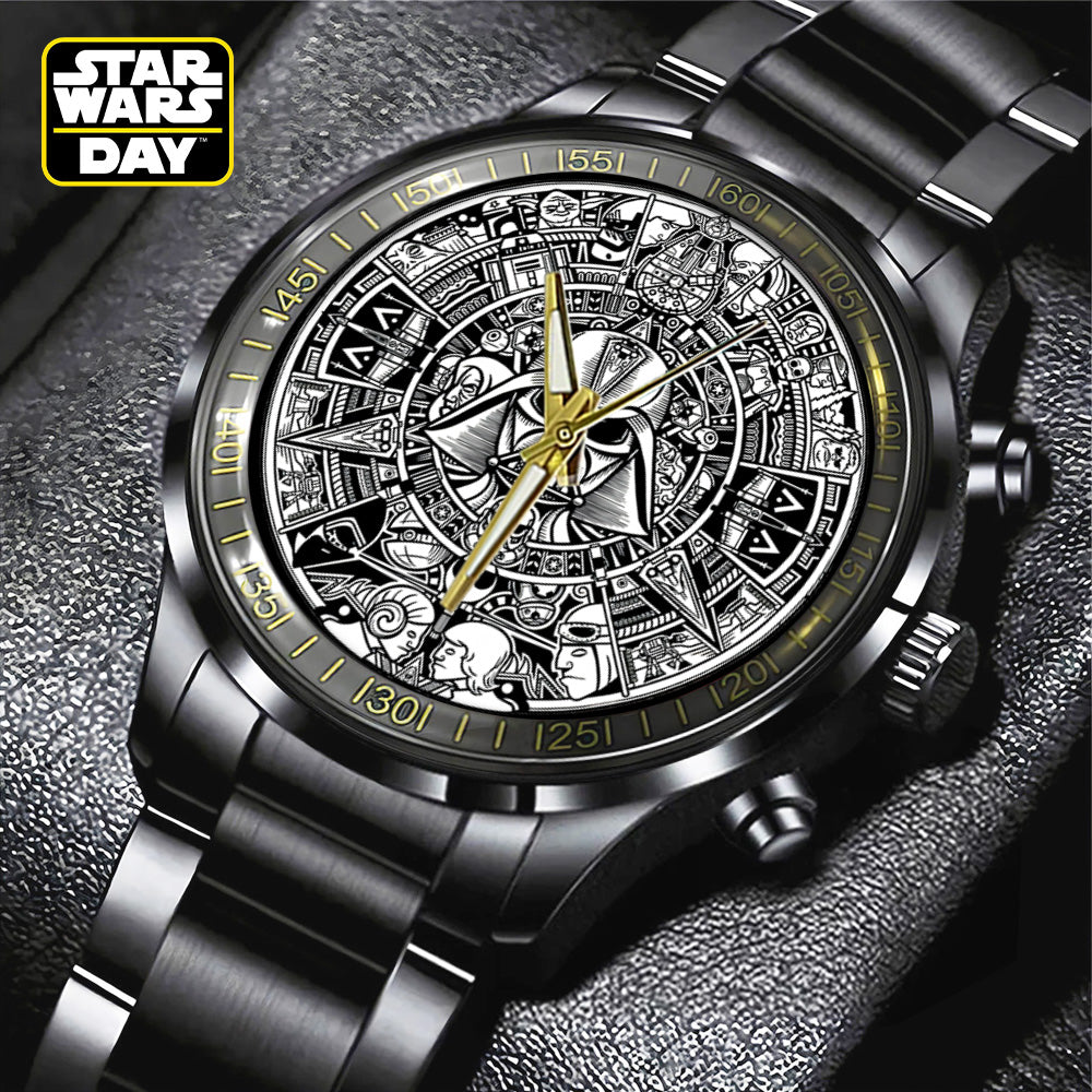 Star Wars Black Stainless Steel Watch – TANTN 5969 MNPST1234
